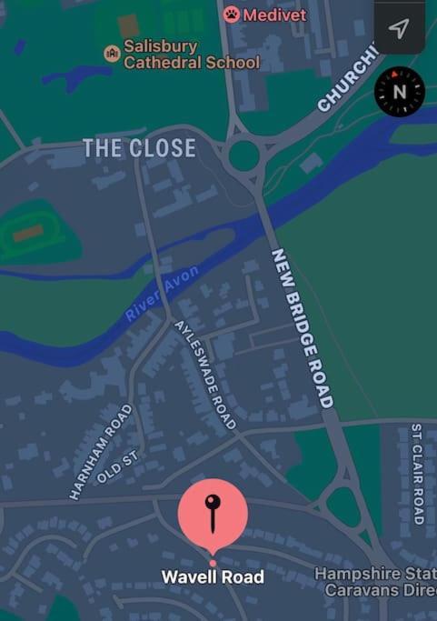 New Studio Apartment - Minutes Walk To Cathedral 索尔兹伯里 外观 照片